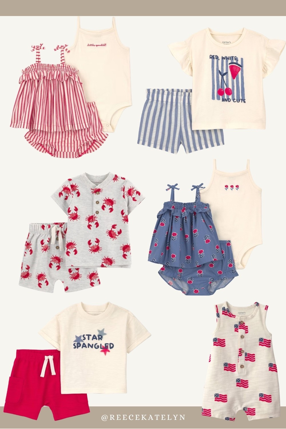 Red, white, and adorable ❤️🤍💙

Target always has the cutest baby outfits for the 4th of July, and these are perfect for everything from backyard cookouts to fireworks and family photos. Comfortable, affordable, and almost too cute to wear just once.

Sharing my favorite patriotic baby finds before they sell out 🇺🇸✨