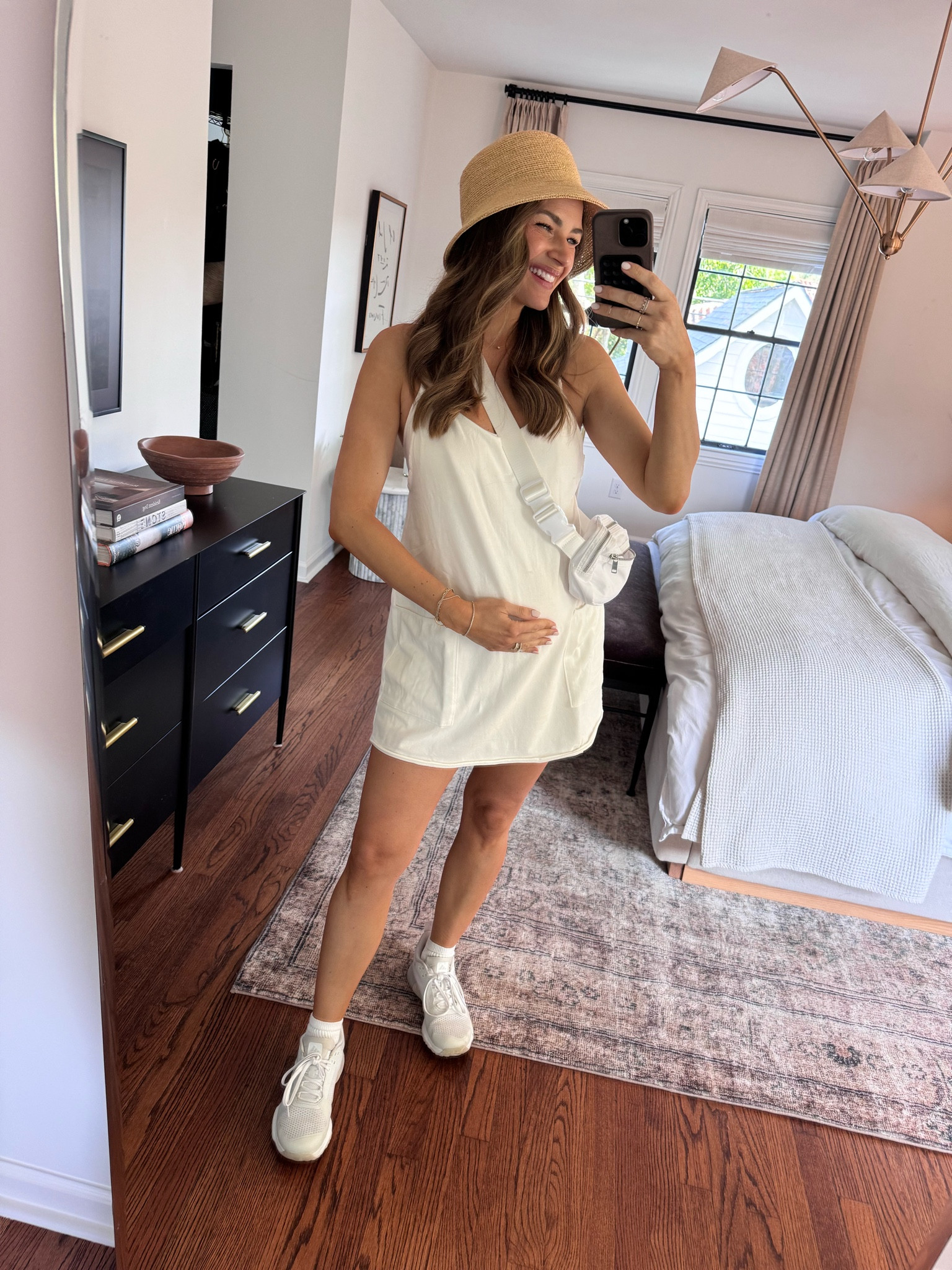 OOTD FRIDAY WALK ✨ I love this FP x Hatch collab! I have workout dresses that are supportive and compressive and this is truly an athleisure dress. I’m wearing XS since it’s maternity but linked the non maternity too! 

#LTKStyleTip #LTKBump #LTKActive