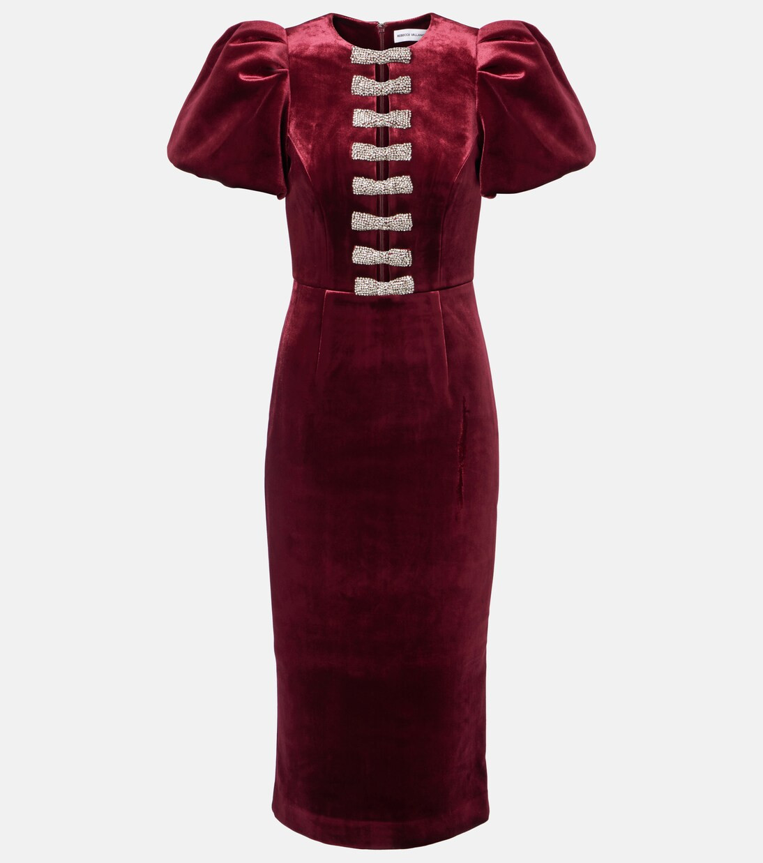 Edwiena embellished velvet midi dress | Mytheresa (INTL)