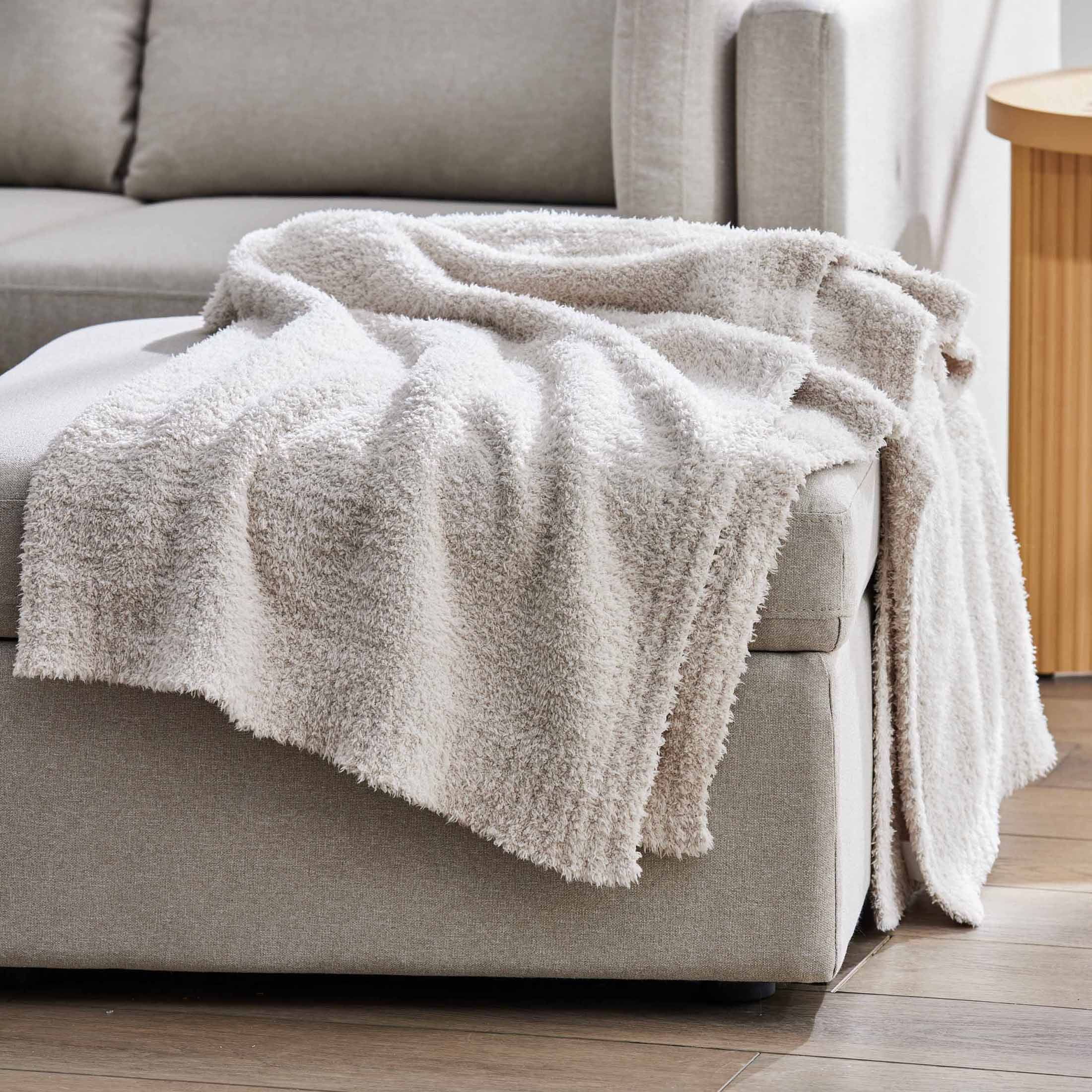 Better Homes and Gardens Beige Cozy Knit Throw, 50" x 72" | Walmart (US)