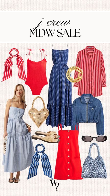 J Crew red white and blue sale picks for Memorial Day outfit ideas 

#LTKTravel #LTKStyleTip #LTKSaleAlert