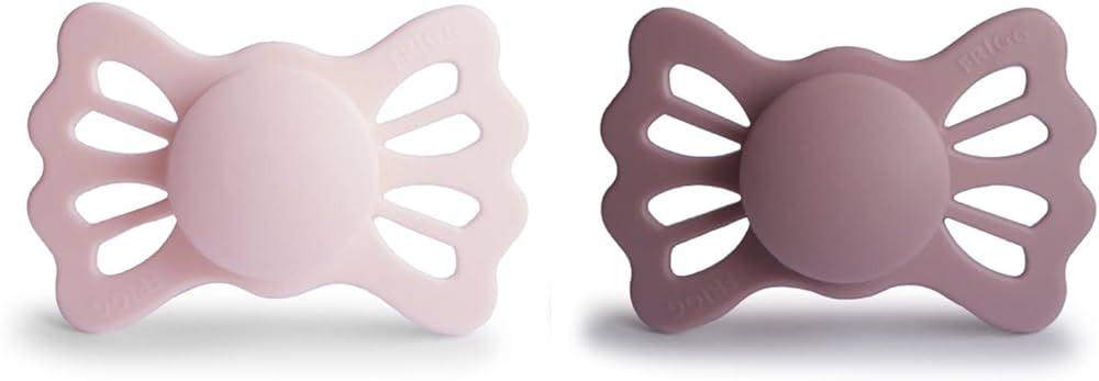 FRIGG Lucky Symmetrical SilkySoft Silicone Baby Pacifier | Made in Denmark | BPA-Free (White Lila... | Amazon (US)