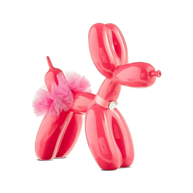 Valentine's Day Pink Balloon Dog Décor, 9.5 in, by Way To Celebrate - Walmart.com | Walmart (US)