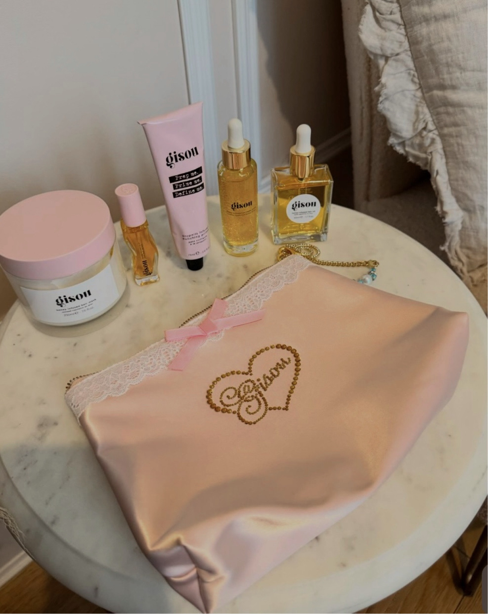 Gisou products, hair oil, lip gloss, hair mask, skincare, hair care, beauty, cult beauty, cute products, skincare shelf, makeup shelf 

#LTKstyletip #LTKbeauty #LTKeurope