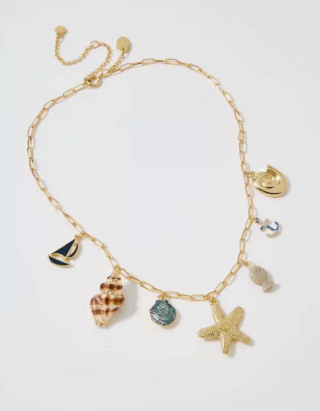Aerie Chunky Charm Statement Necklace | Aerie