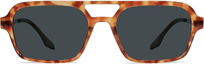 SOJOS Polarized Sunglasses for Women Men,Vintage 70s Flat Narraw Rectangular Glasses UV400 Protec... | Amazon (US)