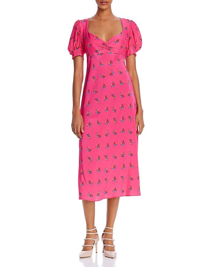 Laure Floral Print Midi Dress | Bloomingdale's (US)