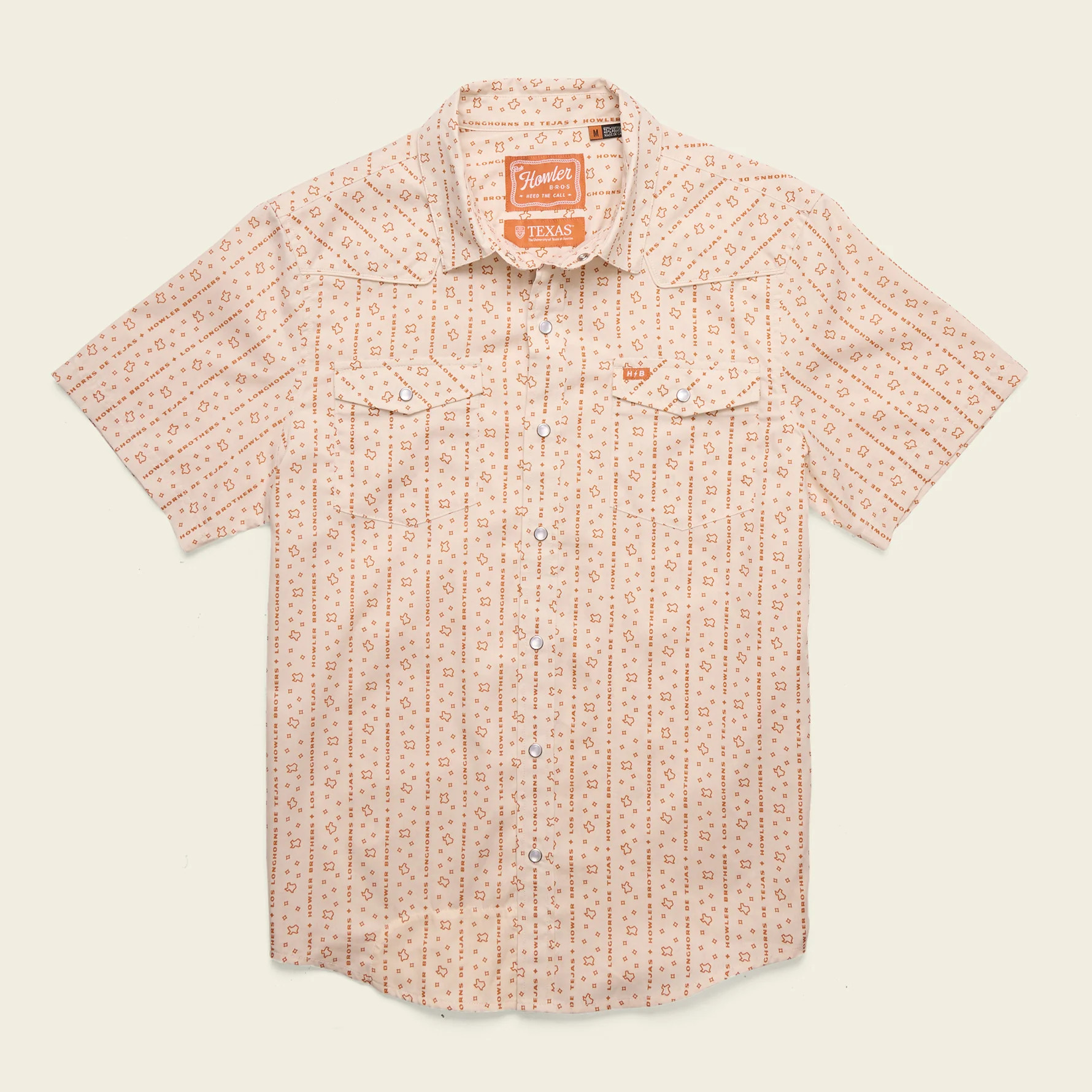 Texas Longhorns H Bar B Snapshirt - Los Longhorns Stripe : Riverbed Ox | Howler Brothers