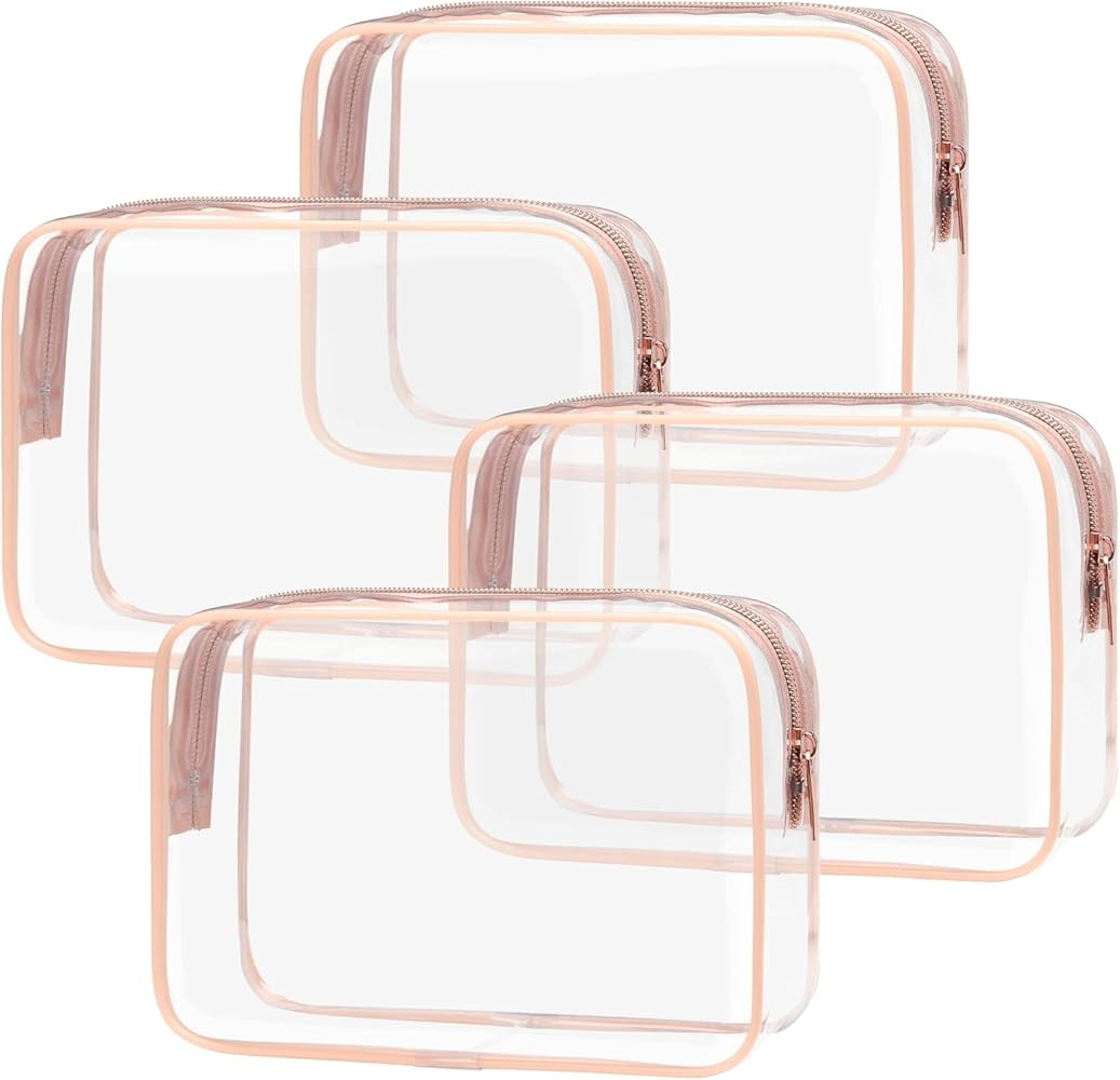 PACKISM TSA Approved Toiletry Bag, Clear Makeup Bag Waterproof Quart Size Bag, Travel Makeup Cosmeti | Amazon (CA)