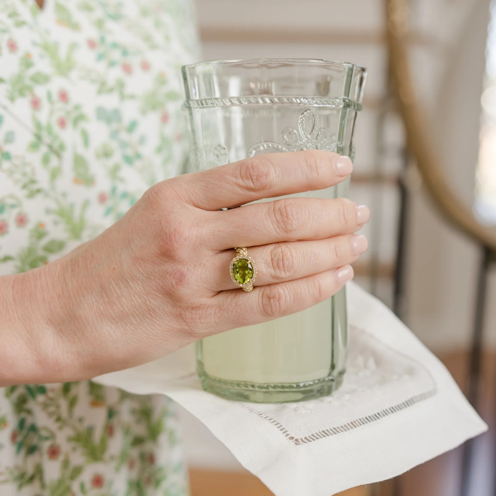 Raymond Mazza Peridot and Diamond Ring | Smith's of Dublin