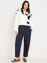 High-Waisted Barrel Ankle Pants | Old Navy (CA)