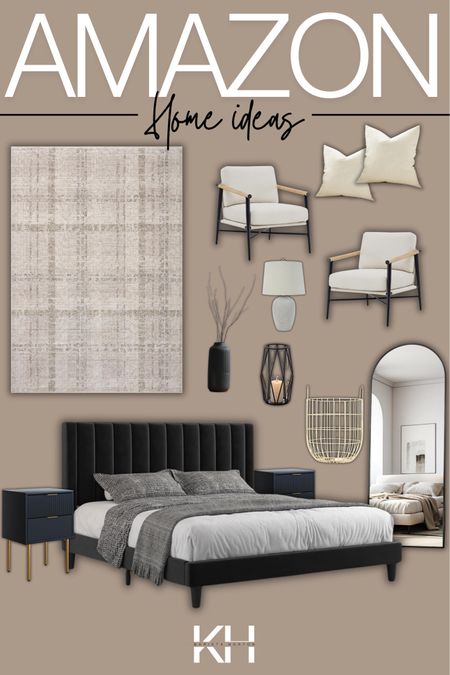 A little home refresh after three holidays!!
Here’s some Amazon home decor ideas!!

Home ideas, master bedroom, main bedroom, chair, pillows, rug, full length mirror, bed frame , black bed frame, headboard, nightstands, home decor, home finds 

#LTKSeasonal #LTKhome #LTKitbag