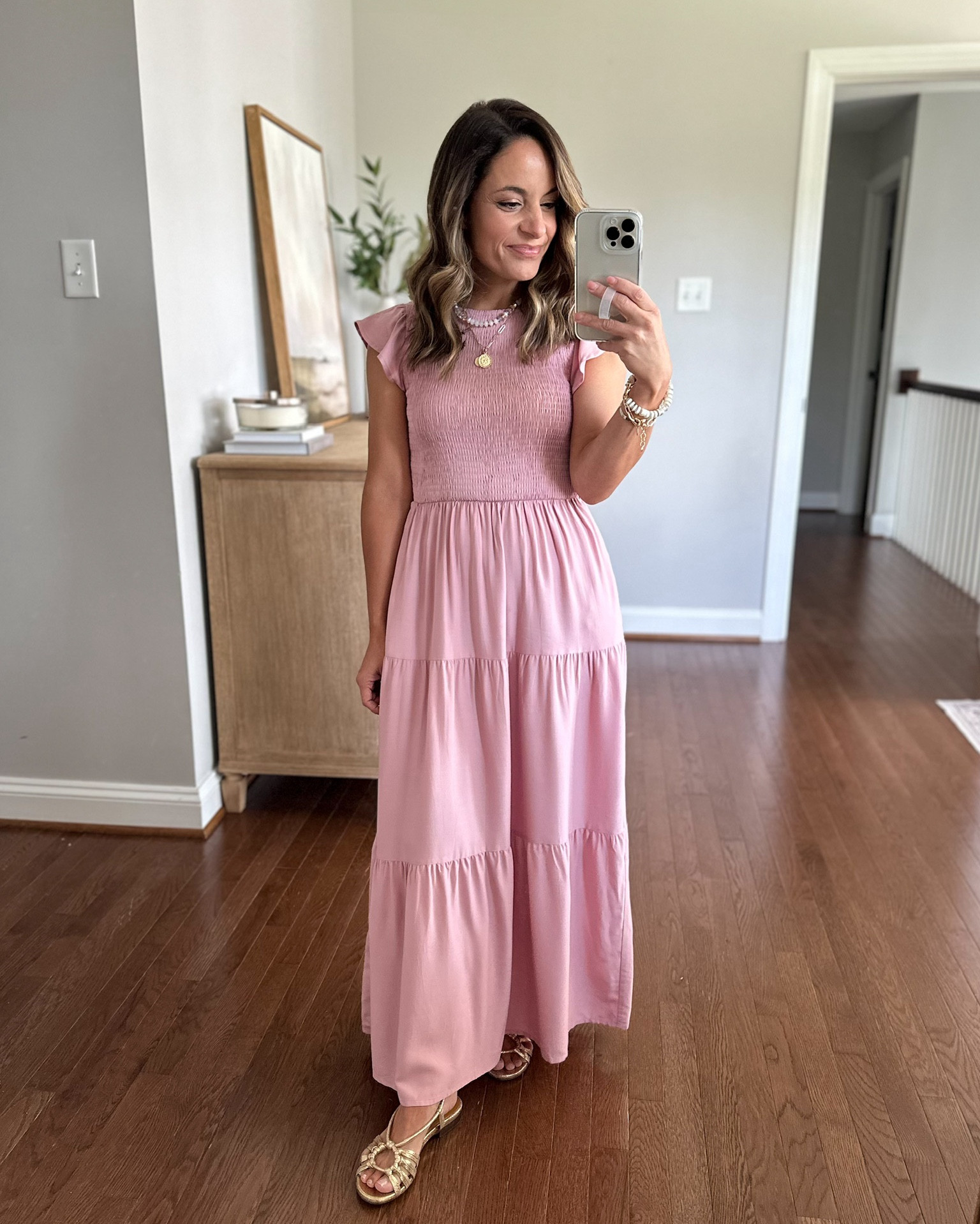 Pink dresses for petites this Spring!

Outfit 1:
Pink smocked dress (Amazon): xs in dark pink dress is unlined but not sheer. Machine washable but I recommend hanging to dry.
Sandals (Sezane): tts

Outfit 2:
Pink dress (JC Factory): petite xxs 
Heels: tts

Outfit 3:
Pink Dress (BR Factory): Petite XXS 
Shoes are J.Crew but from last year so unfortunately they are sold out.

My measurements for reference: I’m 4’10” and 105lbs. My bust, waist, and hip measurement is 32”, 24”, and 36”.

#LTKWedding #LTKSaleAlert #LTKPetite