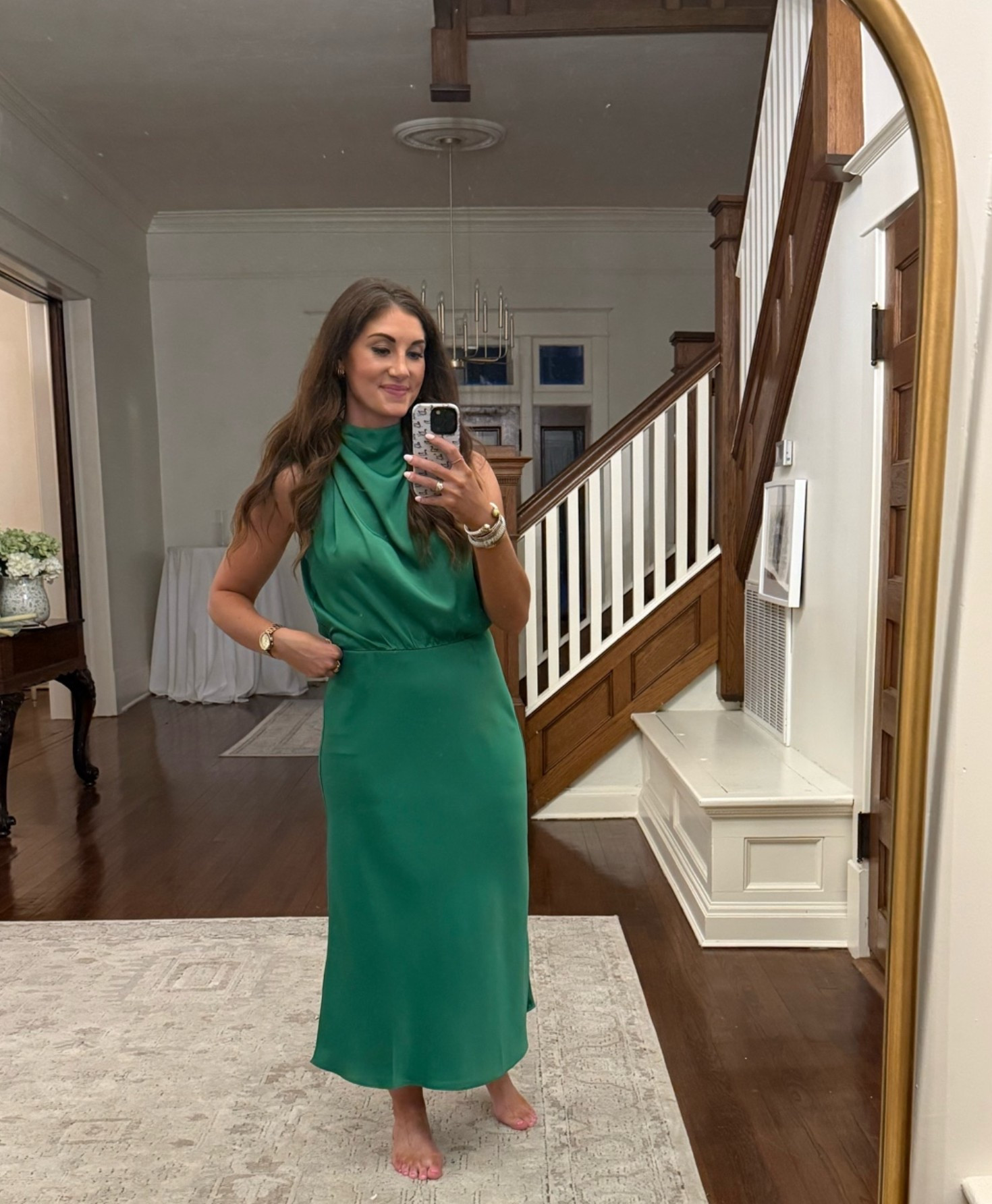 The perfect wedding guest dress from Amazon🫶🏼so pretty and affordable.