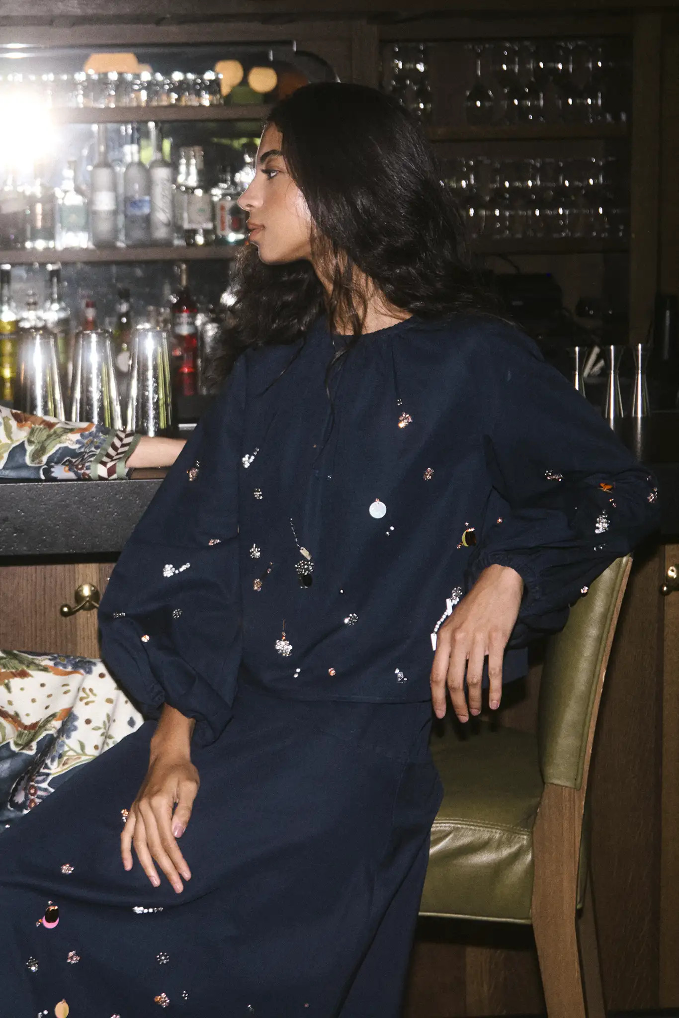 Rue Blouse | Embellished Long Sleeve Blouse | Hunter Bell | Hunter Bell