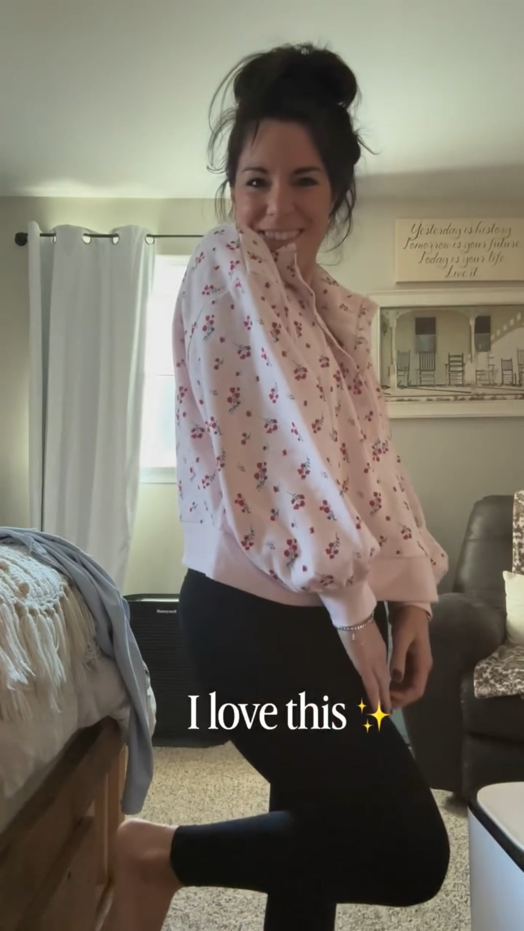 Just saying… you don’t need to tell me twice. This sweatshirt was $22 and the sports bra $17. Good quality and super comfy. They had tons of cute sets and colors too. 

Just have to share a good sale when I see one 🫣

#targetfinds #targetsale #activewear