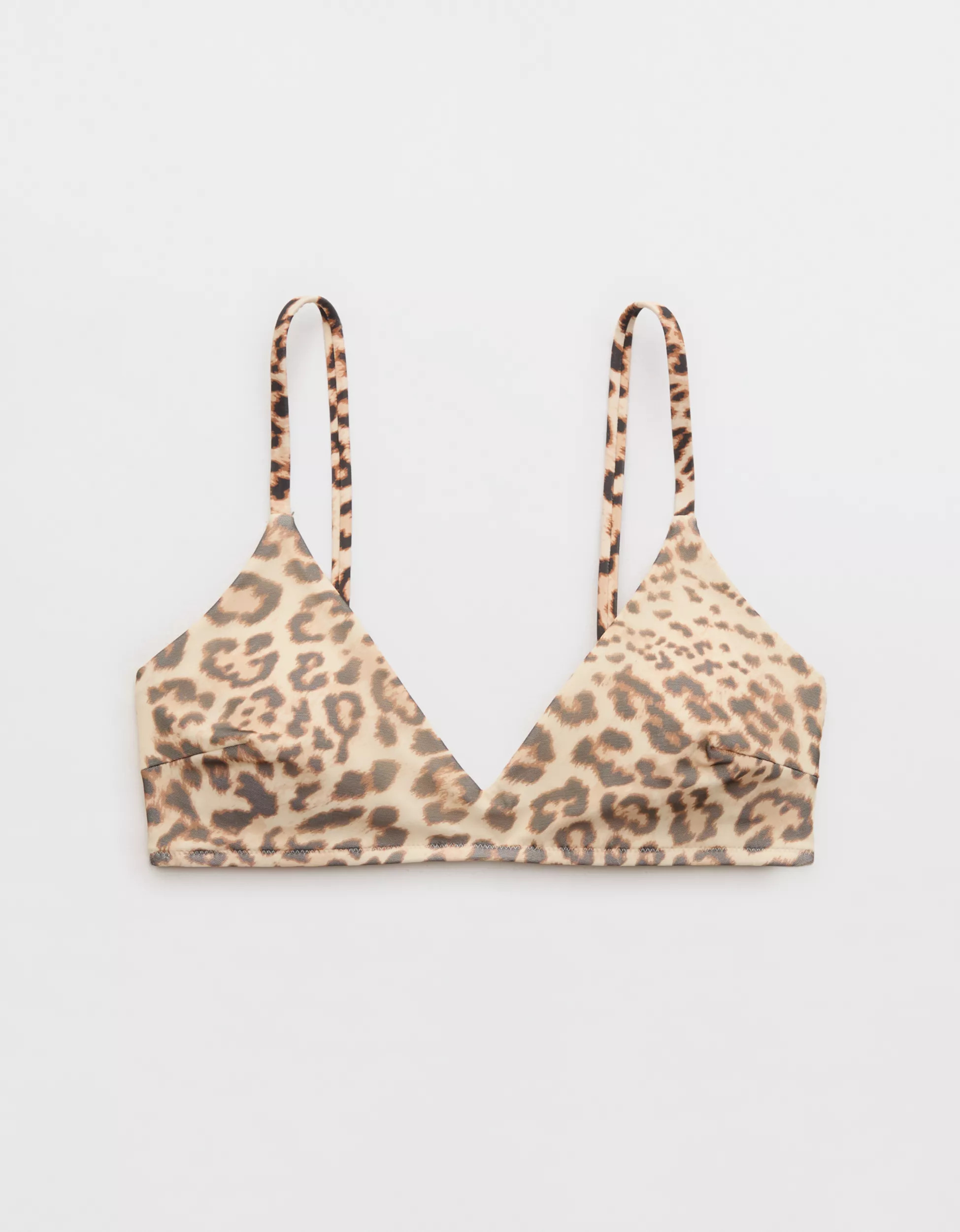 Aerie Mesh Skinny Strap Voop Bikini Top | American Eagle Outfitters (US & CA)