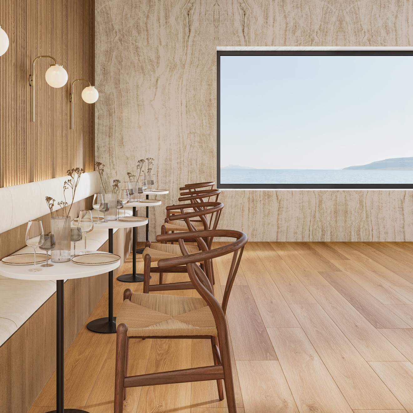 La Jolla  9" x 60" 12mm Engineered HDF Wood in Bahia | Bedrosians Tile and Stone