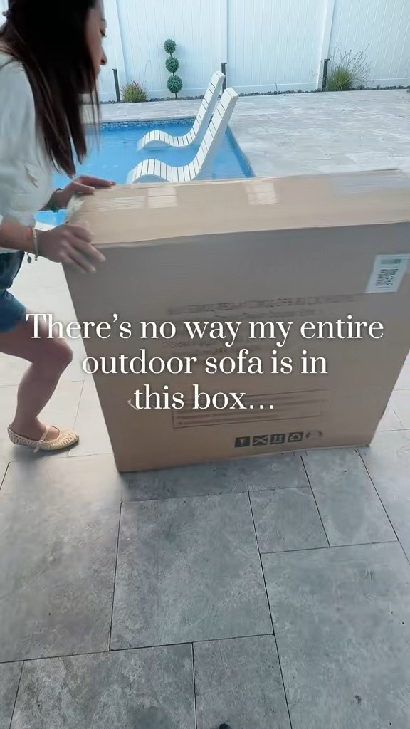 This outdoor sofa from @Wayfair is very comfortable and practical for our space. I needed a three seater and this was perfect.

#LTKHome #LTKSeasonal