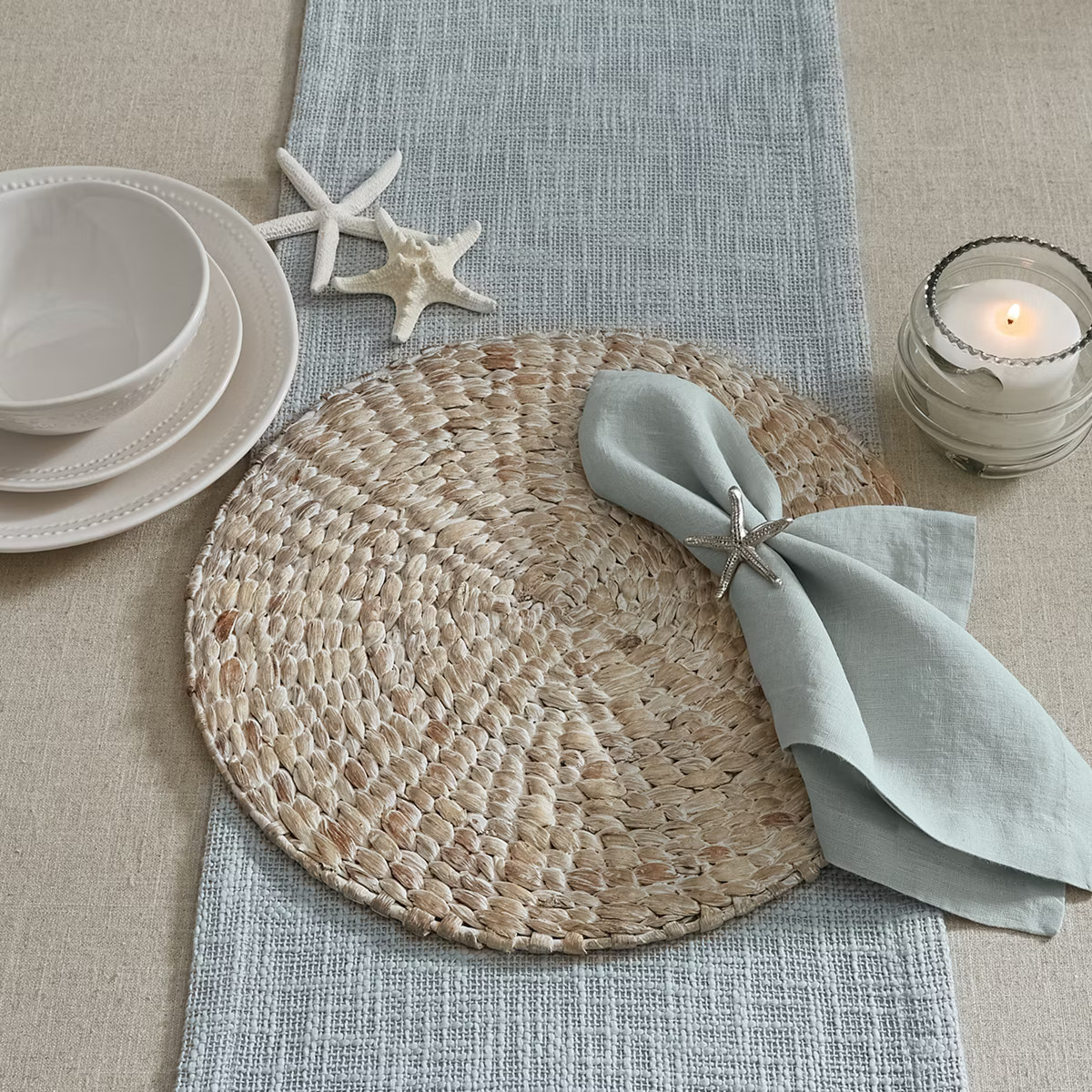 Split P Braided Hyacinth Round Placemat Set of 4 | Target