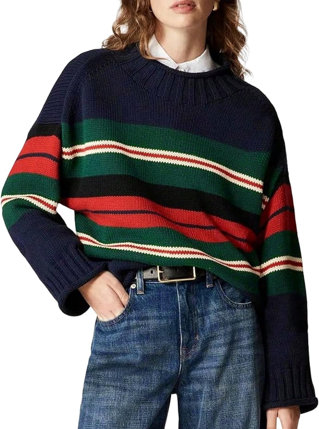 Yimoon Womens Rollneck Sweater Oversized Cotton Sweater 2026 | Amazon (US)