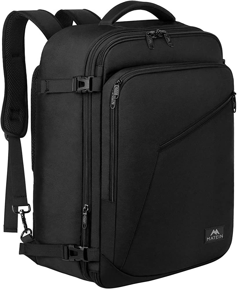 MATEIN Carry on Backpack, Extra Large Travel Backpack Expandable Airplane Approved Weekender Bag ... | Amazon (US)