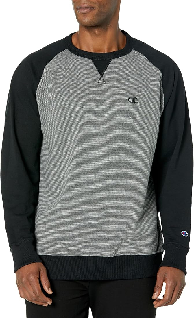 Champion Men's Crewneck, Powerblend Fleece Sweatshirt, Crewneck Sweatshirts(Reg. or Big & Tall) | Amazon (US)