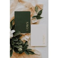 Vow Books Perfect For Your Wedding Or Vow Renewal, Boho Neutral Colors, Gold Silver Rose Gold Foil Available, Cute Booklet Him Her | Etsy (US)
