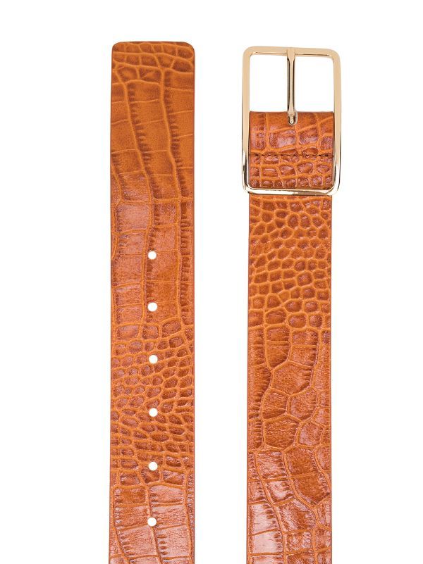 Milla crocodile-effect leather belt | Farfetch (US)