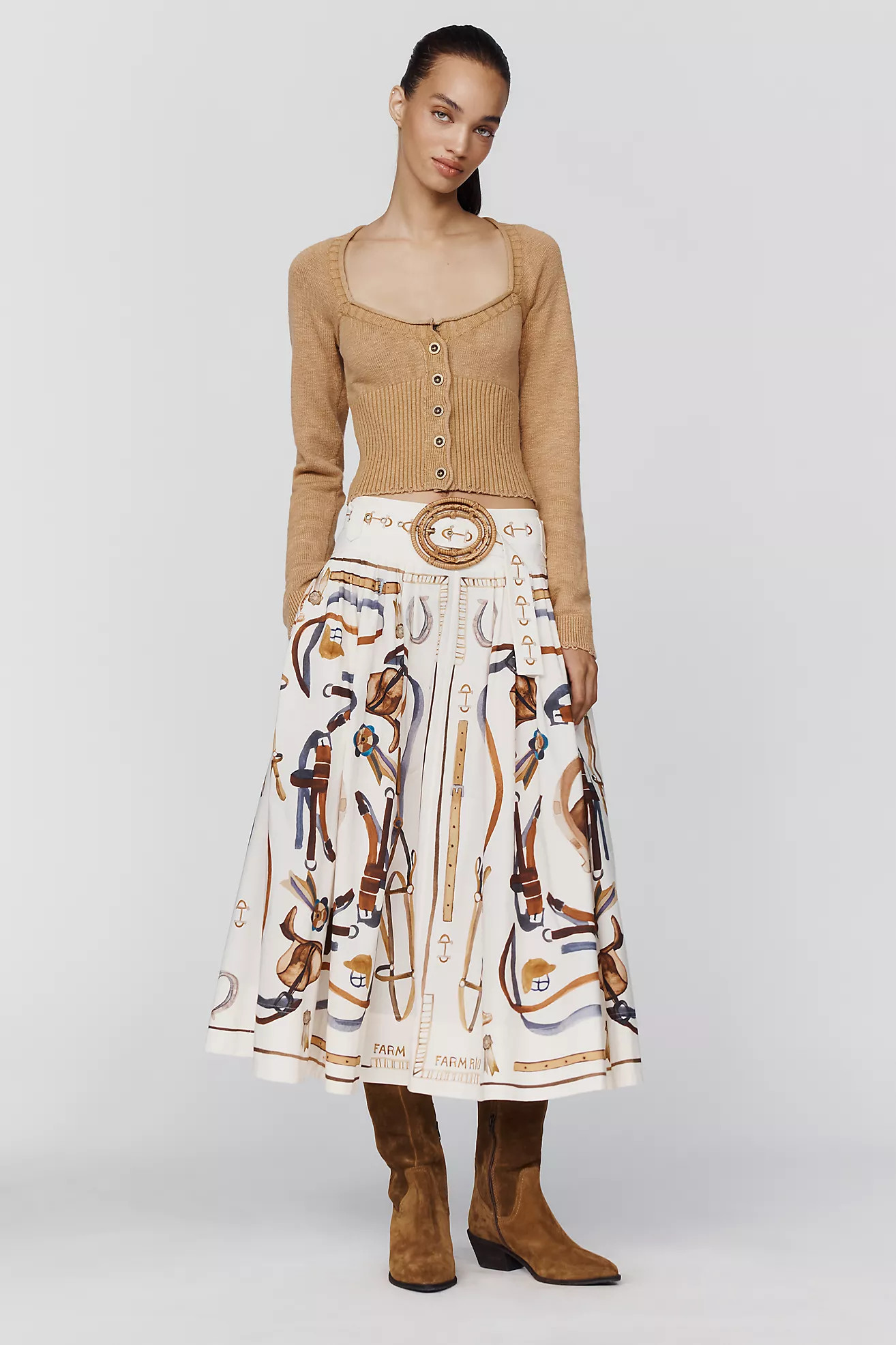 Equestrian Scarf Maxi Skirt | Anthropologie (US)