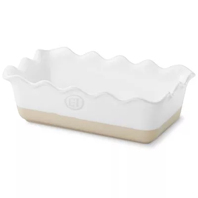 Williams Sonoma Emile Henry French Ceramic Ruffled Loaf Pan