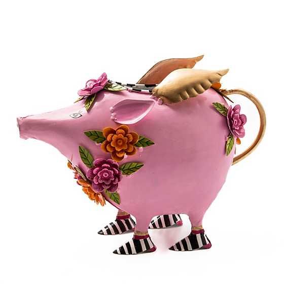 Patience Brewster Portia Pig Watering Can | MacKenzie-Childs