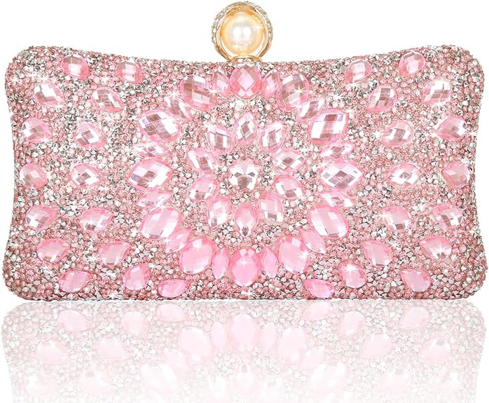 Women's Evening Bags Sparkly Rhinestone Clutch Purses Luxury Handbags | Sparkly, Rhinestone, Luxu... | Amazon (US)