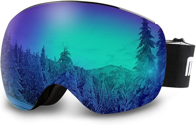 AKASO OTG Ski Goggles, Snowboard Goggles, Mag-Pro Magnetic Interchangeable Lenses, Anti-Fog, 100%... | Amazon (US)