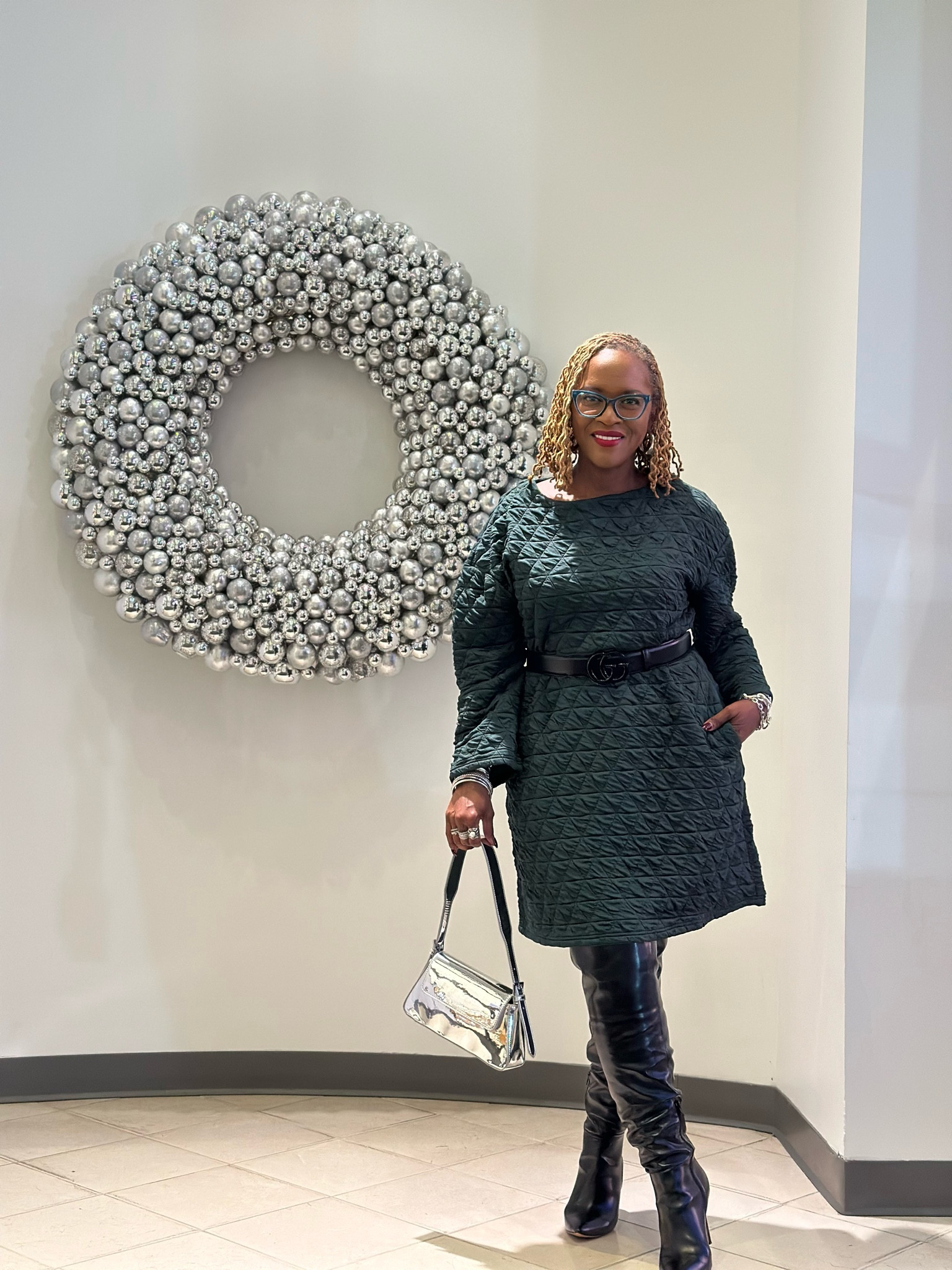 Green holiday casual dress and black over the knee boot

#LTKShoeCrush #LTKHoliday #LTKStyleTip