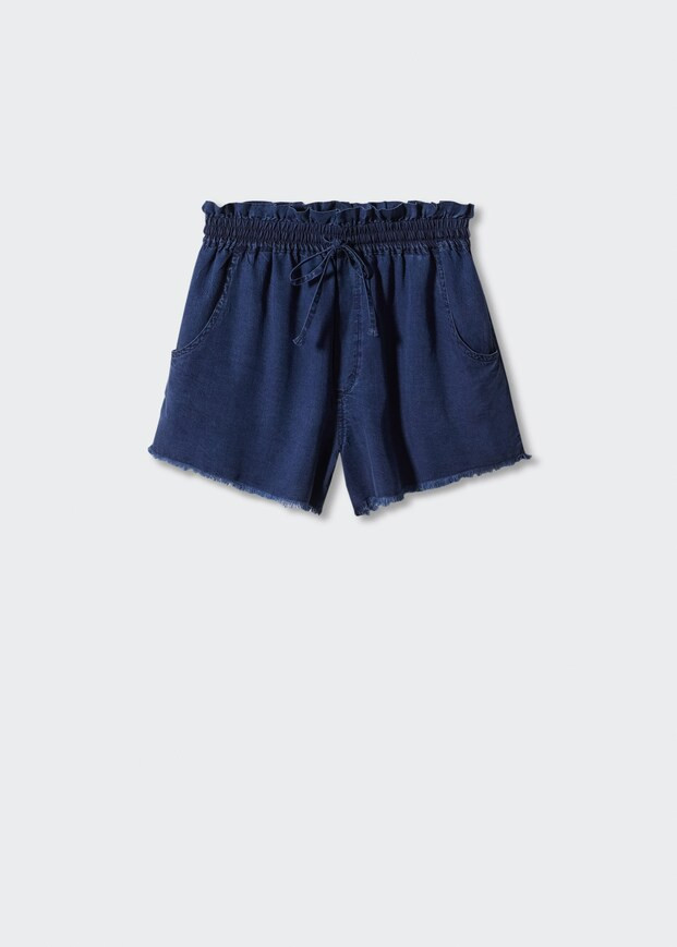 Bow lyocell shorts -  Women | Mango USA | MANGO (US)