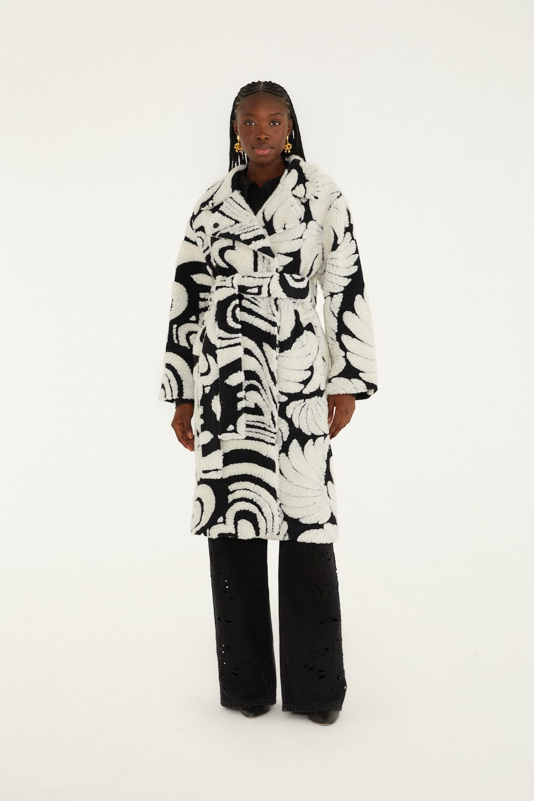 Hearts And Bananas Fleece Coat | FARM Rio | FarmRio (US)