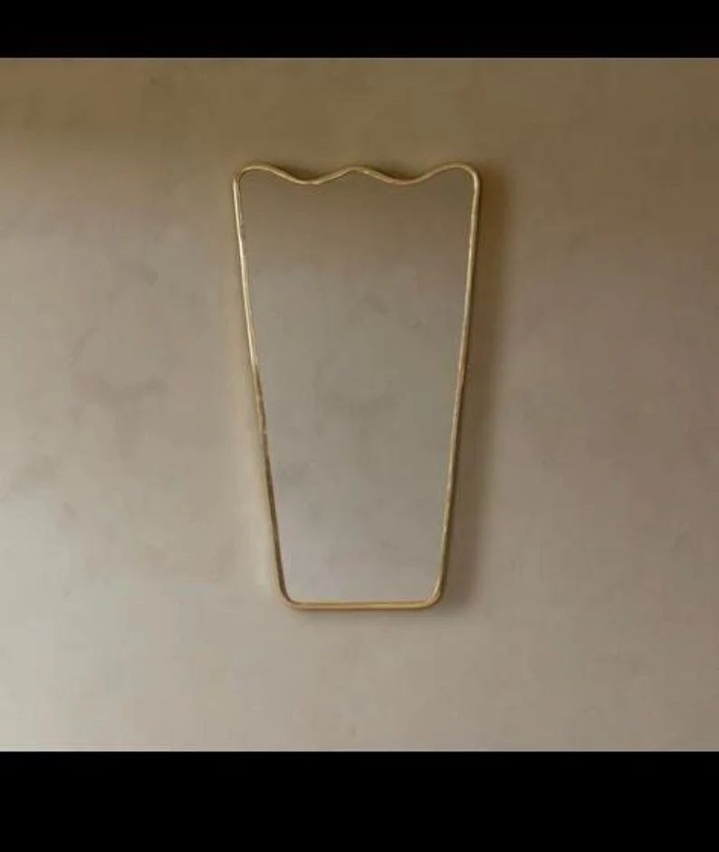 Italian Style Wavy Irregular Bathroom Home Decor Mirror - Etsy | Etsy (US)
