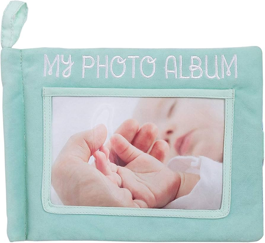 Pearhead Plush Photo Album, Baby Shower Registry Addition, Gender Neutral Baby Toy, 8.75x6.25x0.7... | Amazon (US)