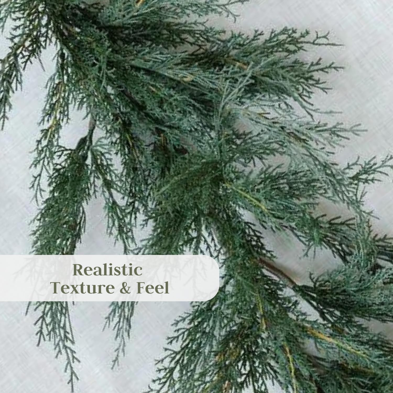 CG Hunter Holiday Collection Cedar Garland, Premium Artificial Indoor & Outdoor Cedar 9' Long Chr... | Amazon (US)