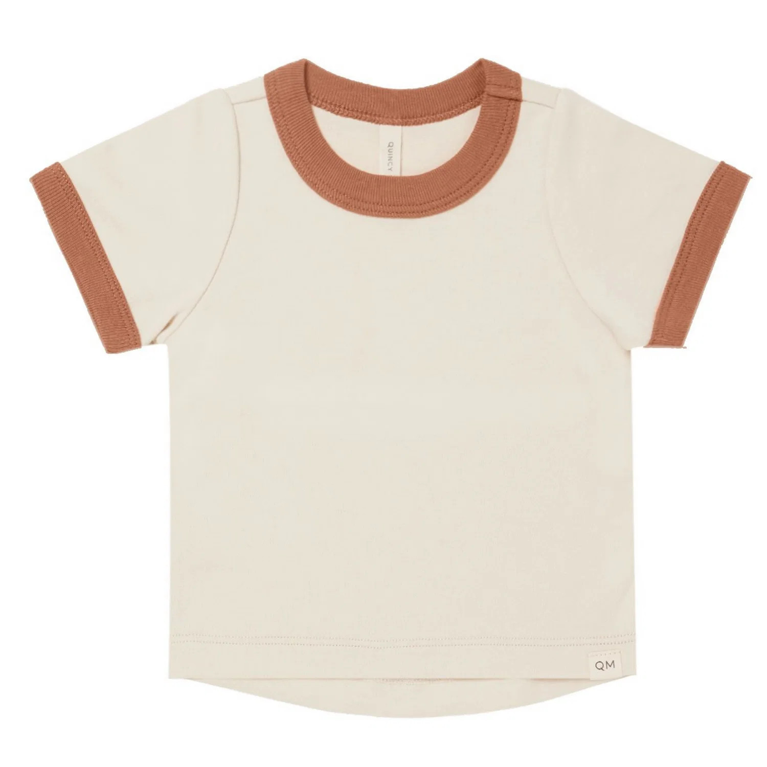 Ringer Tee, Natural / Amber | SpearmintLOVE