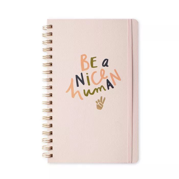 Lined Spiral Journal College Ruled Be a Nice Human - Fringe | Target