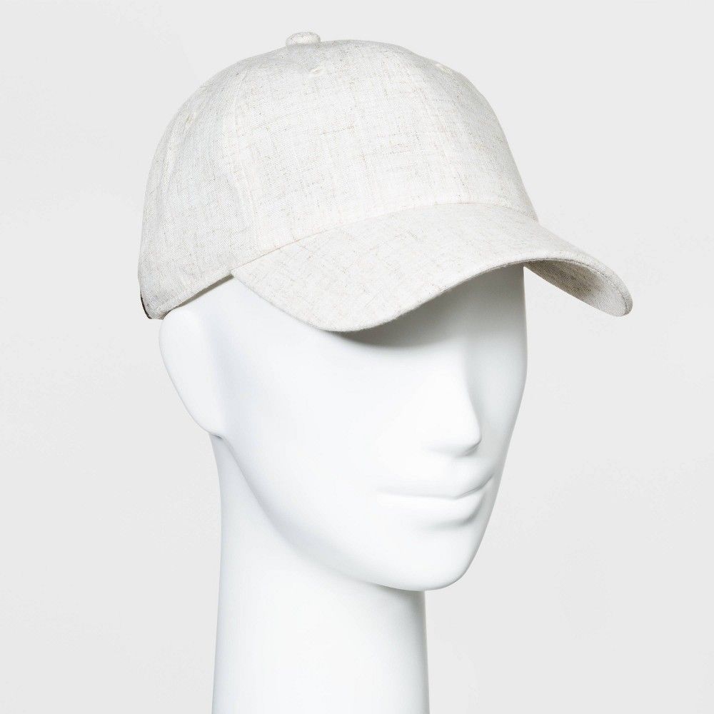 Women's Baseball Natural Linen - Universal Thread White One Size | Target