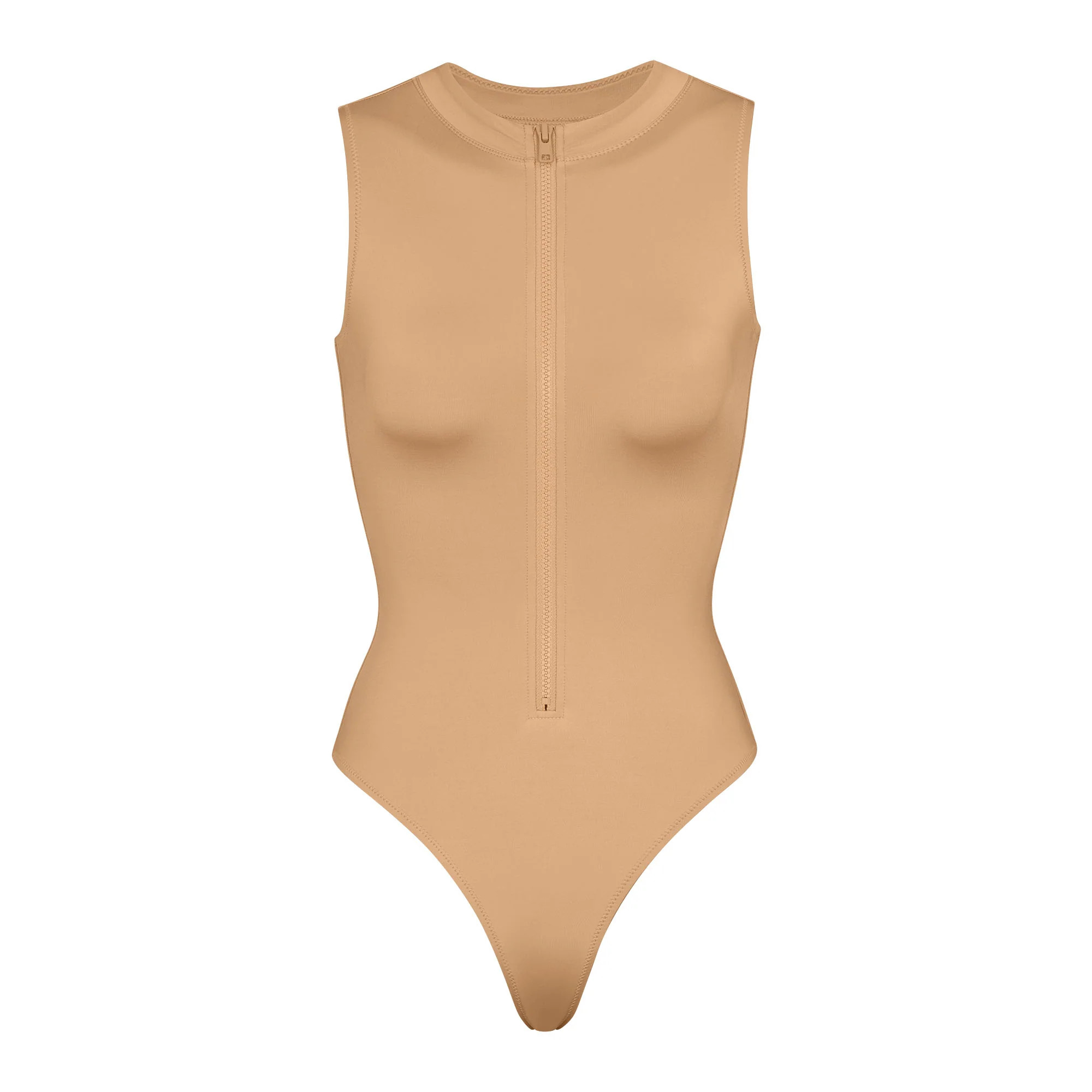 SWIM ZIP FRONT SLEEVELESS ONE PIECE | SKIMS (US)