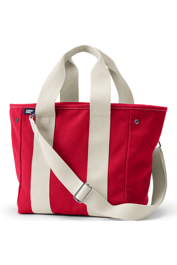 Canvas Multiway Pocket Tote - Lands' End - Pink | Lands' End (US)