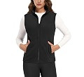 MAGCOMSEN Women's Fleece Vest Polar Outerwear Sleeveless Lightweight Zip Jackets Warm Winter Soft... | Amazon (CA)