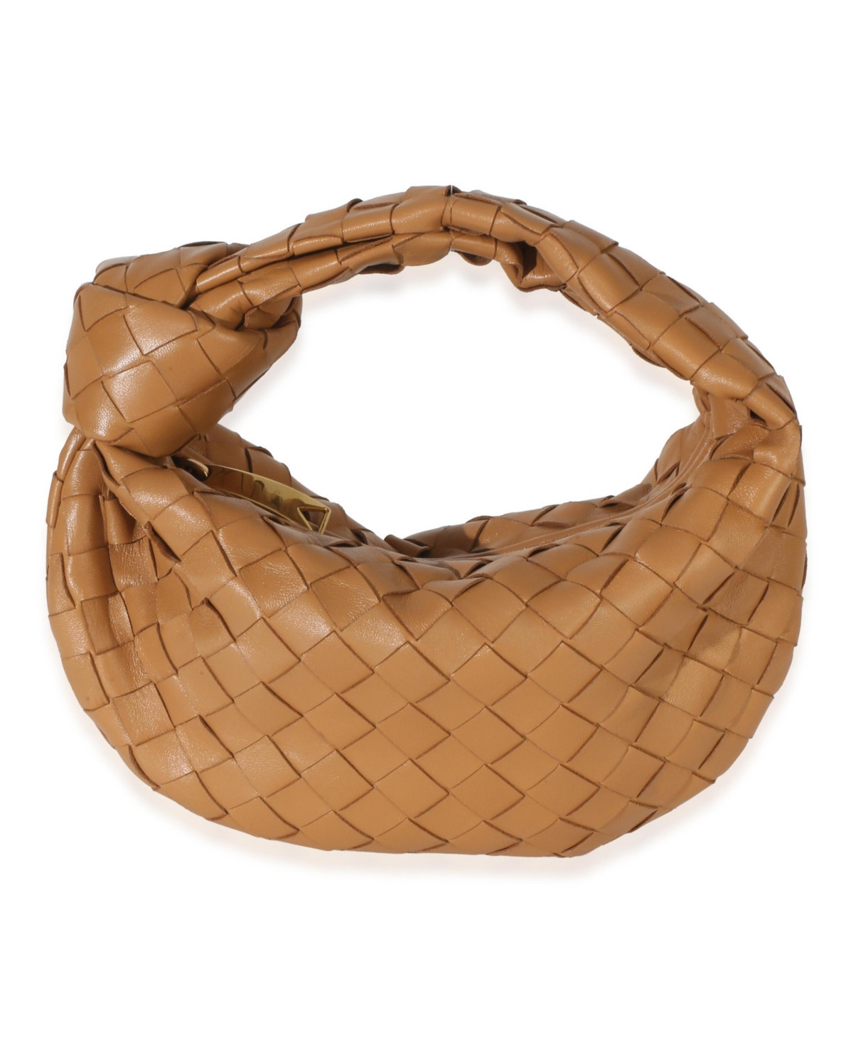 Pre-Owned Bottega Veneta Caramel Nappa Intrecciato Mini Jodie - Beige/khaki | Macy's