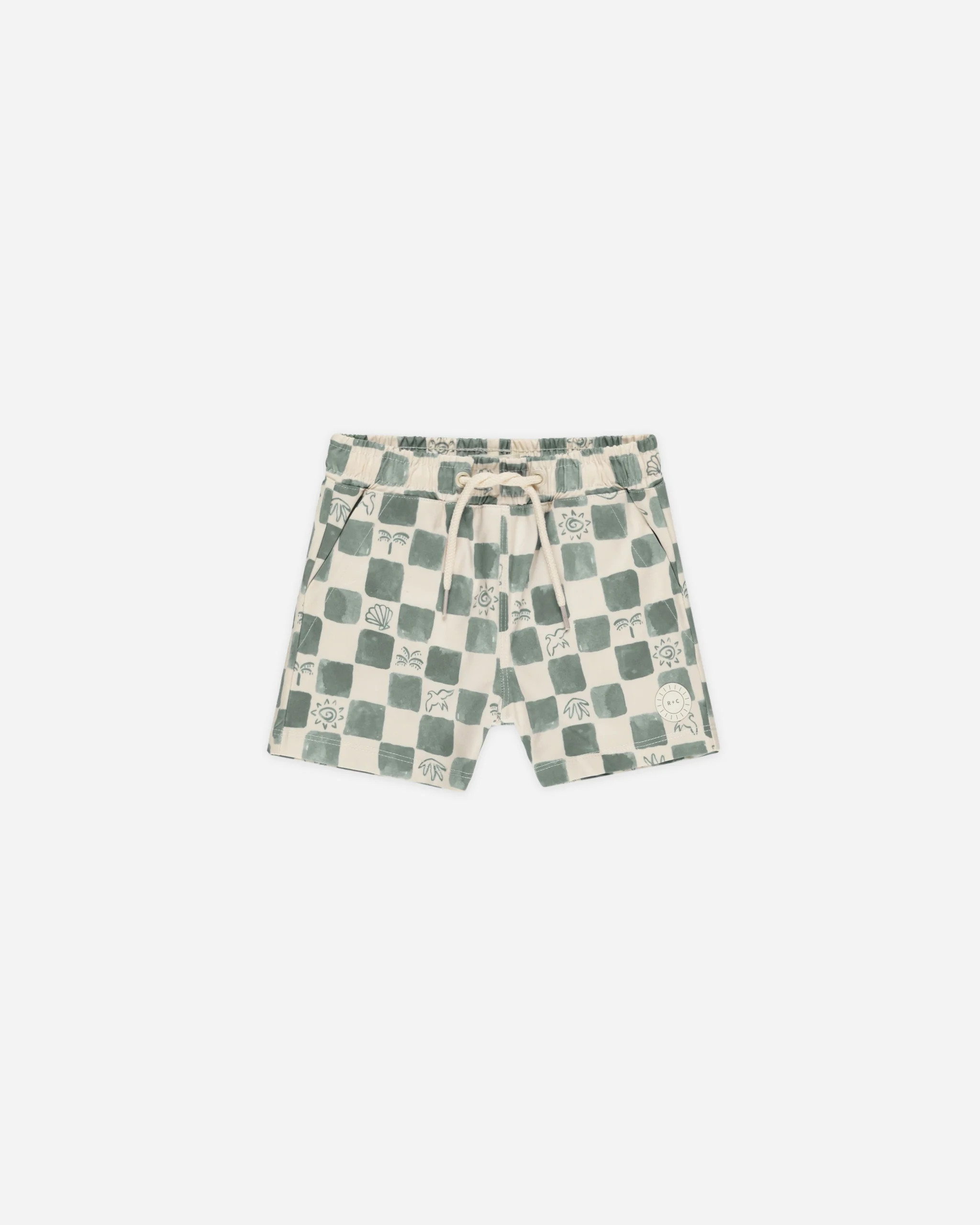 Boardshort || Coastal Check | Rylee + Cru