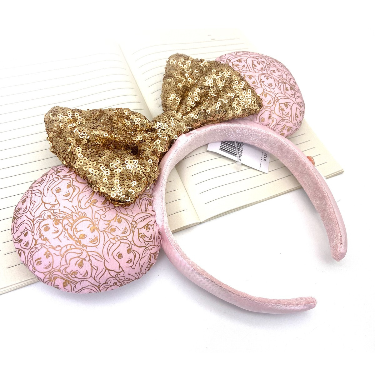 Disney Parks Pink & Gold Bow Princess Mickey Minnie Mouse Ear Headband 2023  | eBay | eBay US
