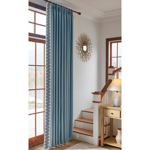 Allison Cotton Blend Room Darkening Curtain Pair | Wayfair North America
